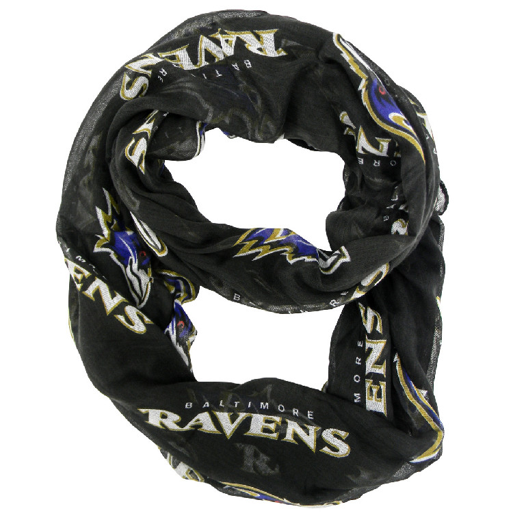 Baltimore Ravens Scarf Infinity Style Alternate