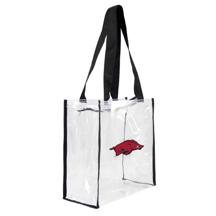 Arkansas Razorbacks Clear Square Stadium Tote -