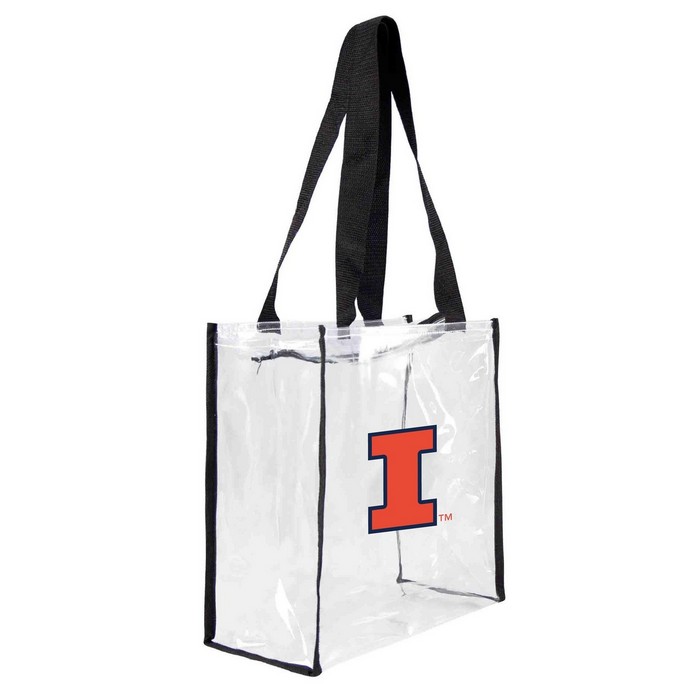 Illinois Fighting Illini Clear Square Stadium Tote -