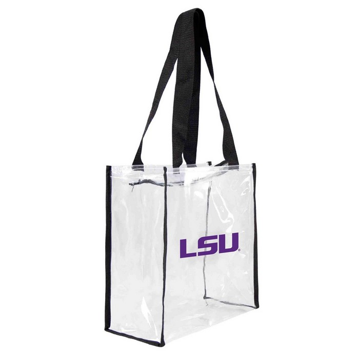 LSU Tigers Clear Square Stadium Tote -