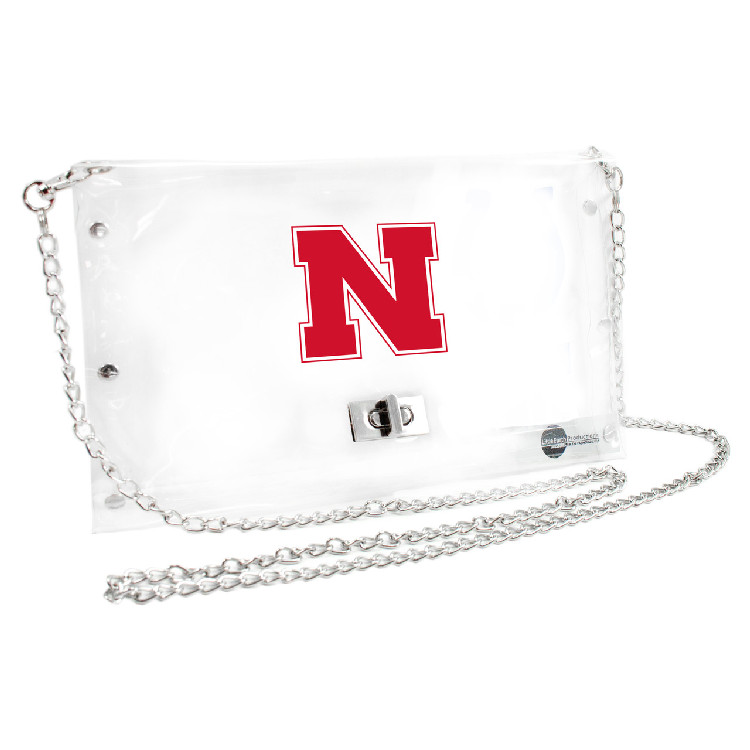 Nebraska Cornhuskers Purse Clear Envelope Style