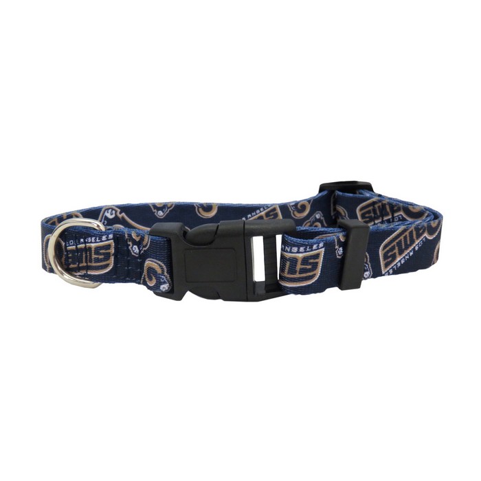 Little Earth Los Angeles Rams Pet Collar Size M -