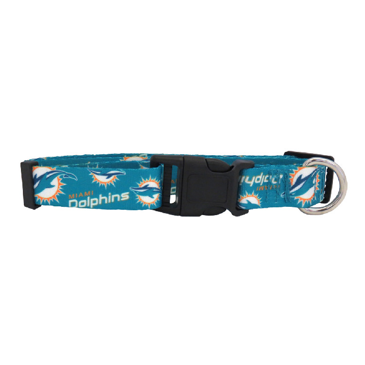 Miami Dolphins Pet Collar Size M