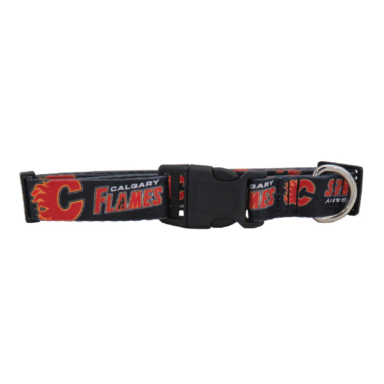 Calgary Flames Pet Collar Size M