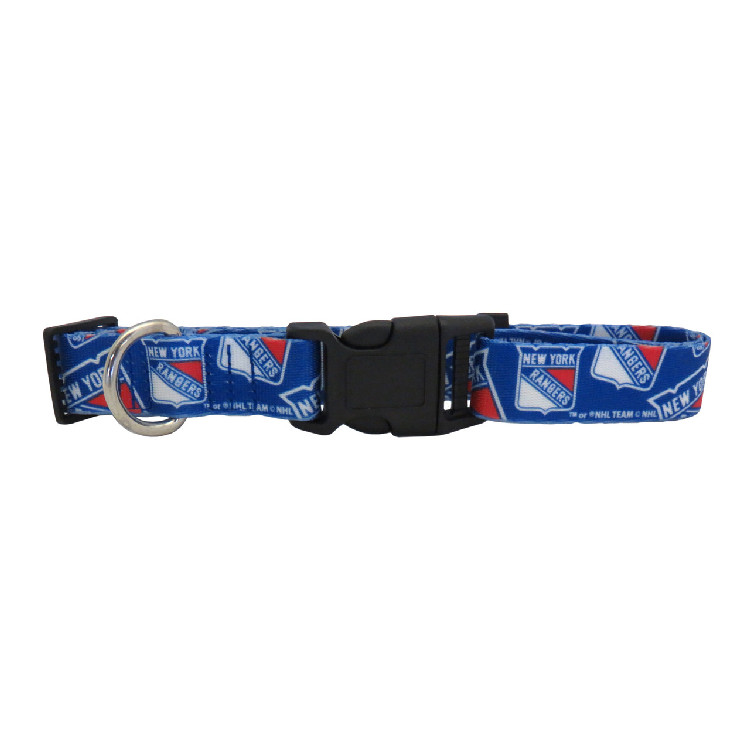 New York Rangers Pet Collar Size L