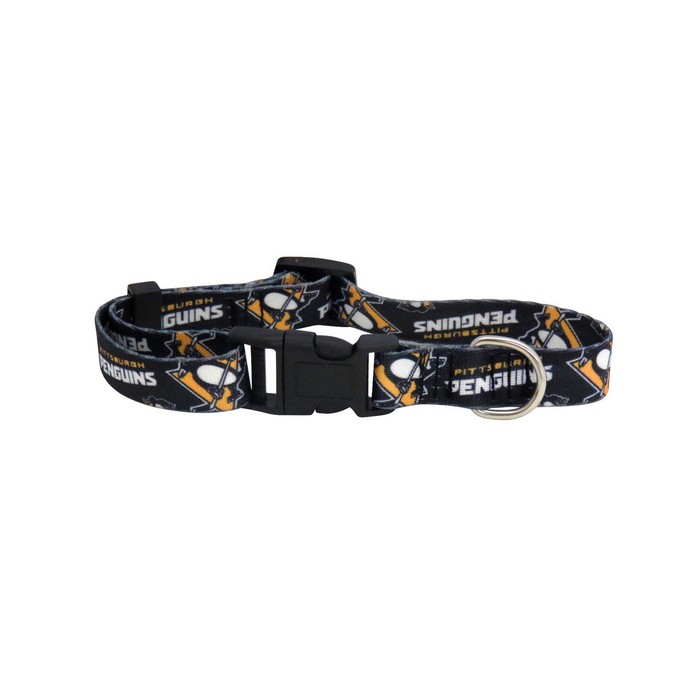 Little Earth Pittsburgh Penguins Pet Collar Size S -