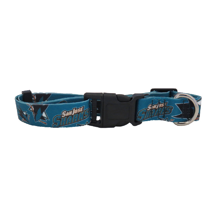 San Jose Sharks Pet Collar Size S