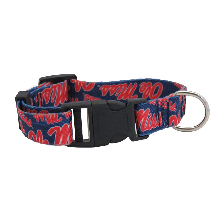 Mississippi Rebels Pet Collar Size S