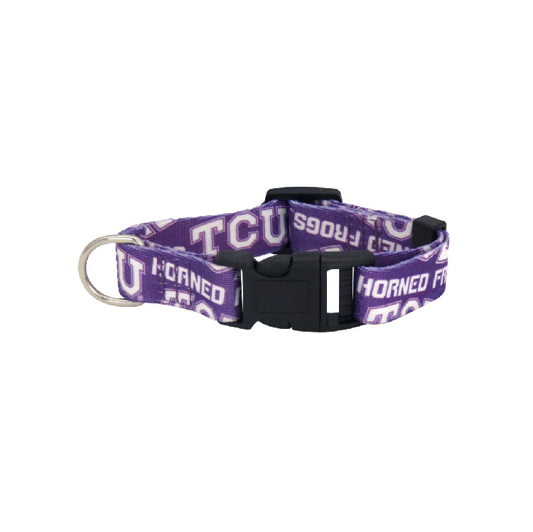 TCU Horned Frogs Pet Collar Size S