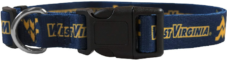 West Virginia Mountaineers Pet Collar Size L