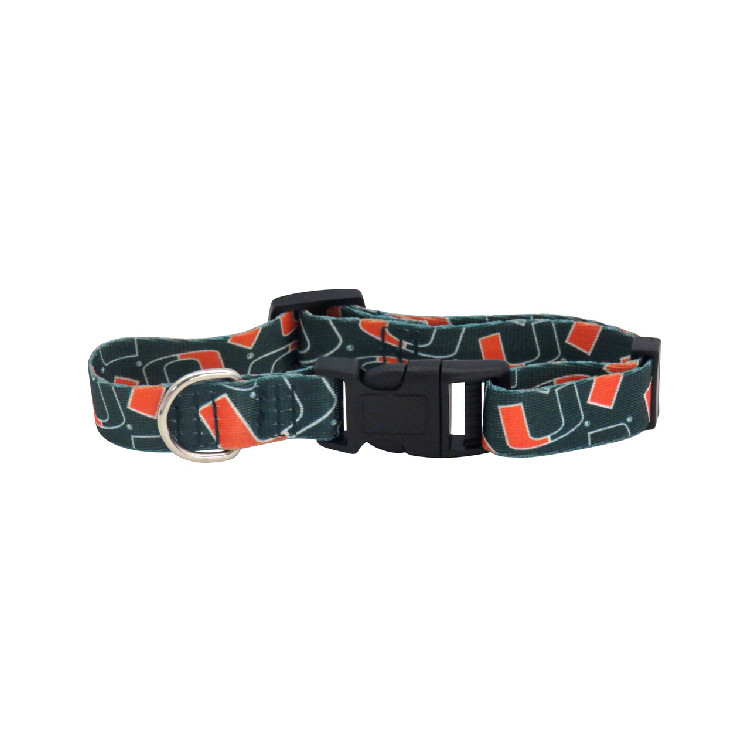 Miami Hurricanes Pet Collar Size M