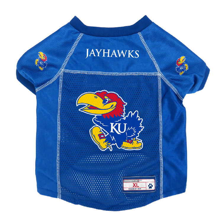 Kansas Jayhawks Pet Jersey Size XL