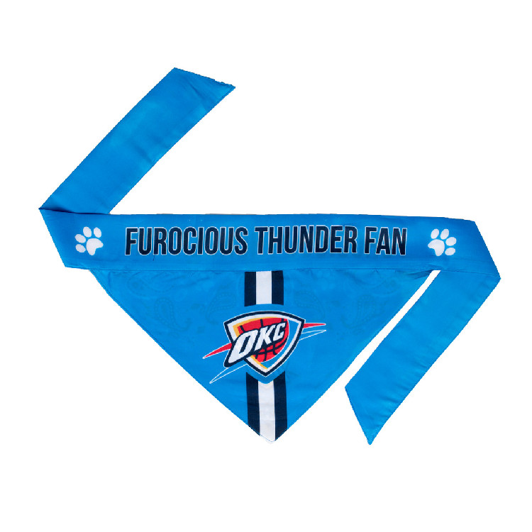 Oklahoma City Thunder Pet Bandanna Size XS