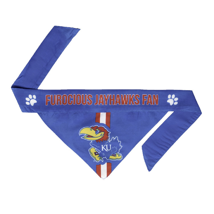 Kansas Jayhawks Pet Bandanna Size L