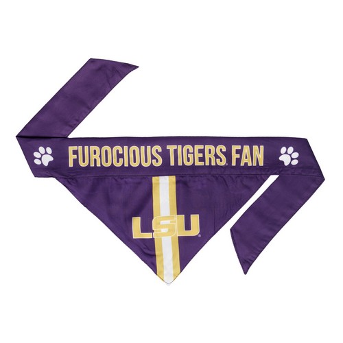 Little Earth LSU Tigers Pet Bandanna Size XS -