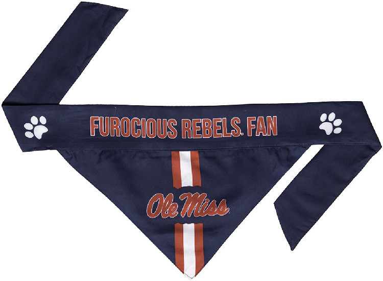 Mississippi Rebels Pet Bandanna Size XS