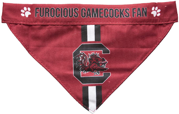 South Carolina Gamecocks Pet Bandanna Size S