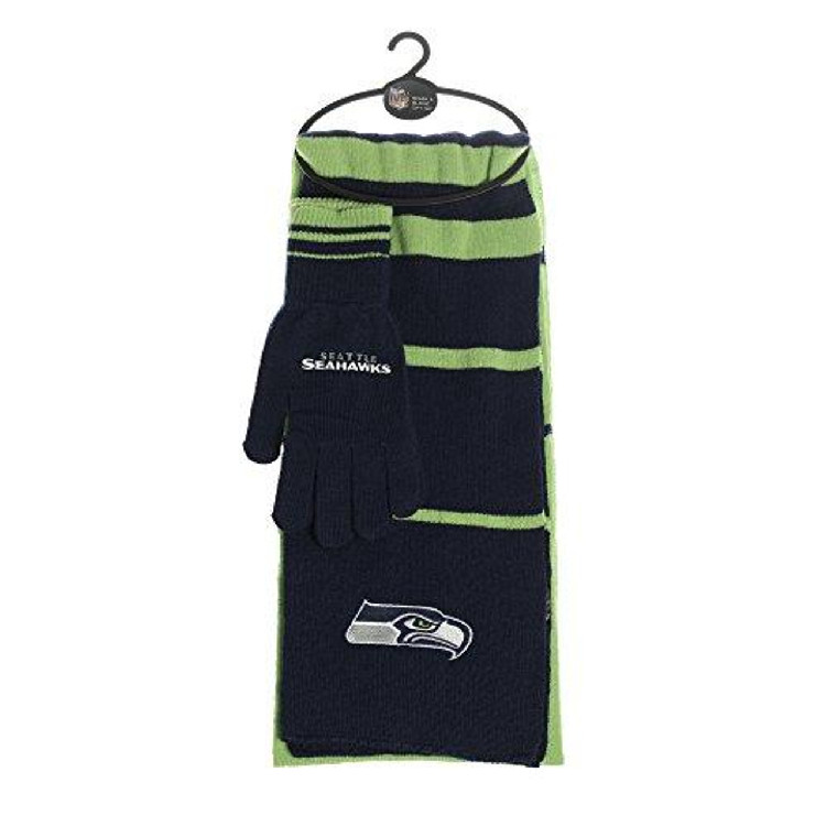 Seattle Seahawks Scarf and Glove Gift Set