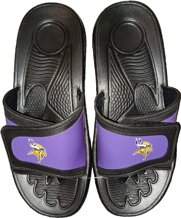 Minnesota Vikings Men Shower Slide Flip Flop - (1 Pair) - S