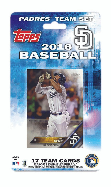 San Diego Padres Topps Team Set - 2016 -