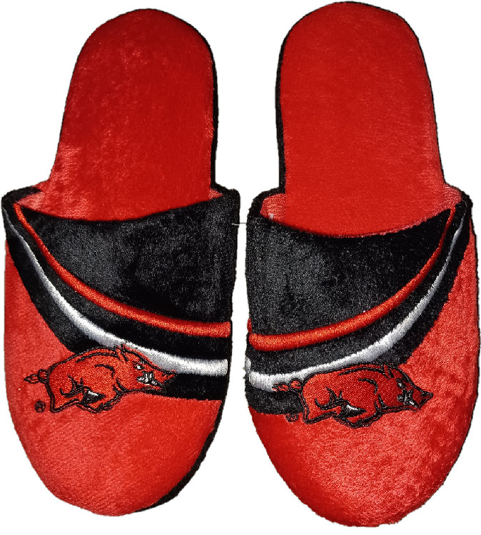 Arkansas Razorbacks Slipper - Big Logo Stripe - (1 Pair) - M