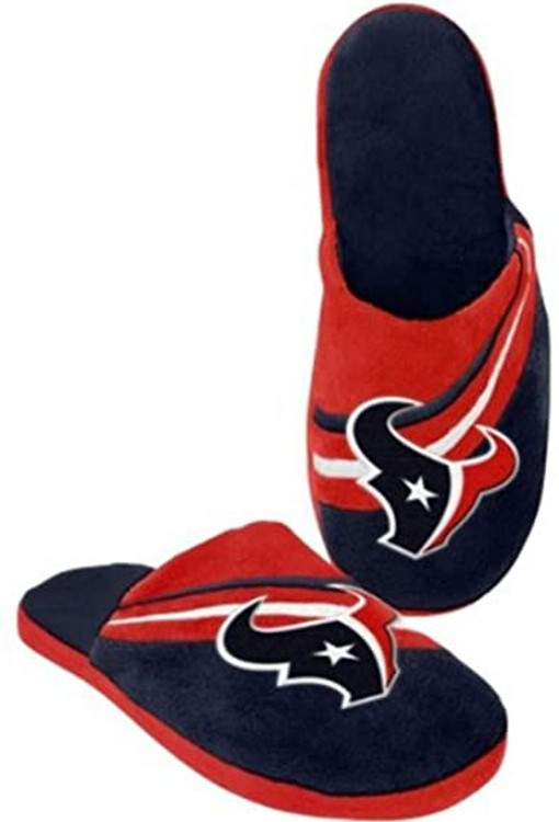 Forever Collectibles Houston Texans Slipper - Big Logo Stripe - (1 Pair) - L CO