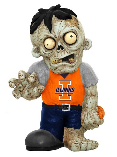 Forever Collectibles Illinois Fighting Illini Zombie Figurine CO