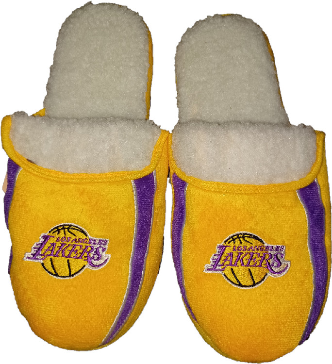 Los Angeles Lakers Slipper - Sherpa Slide - (1 Pair) - L