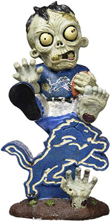 Detroit Lions Zombie On Logo Figurine CO