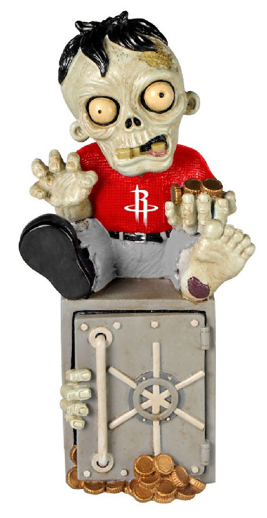 Houston Rockets Zombie Figurine Bank CO