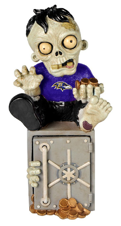 Baltimore Ravens Zombie Figurine Bank CO