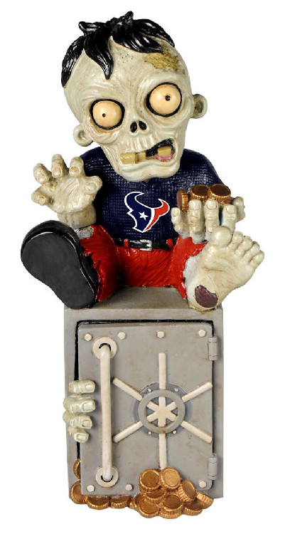 Houston Texans Zombie Figurine Bank CO