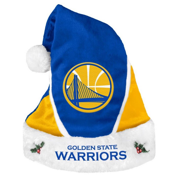 Golden State Warriors Santa Hat Colorblock