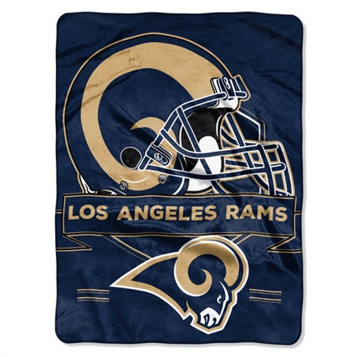 Los Angeles Rams Blanket 60x80 Raschel Prestige Design