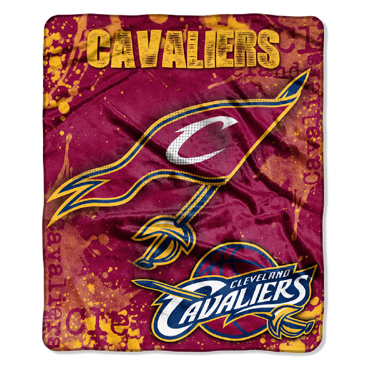 Cleveland Cavaliers Blanket 50x60 Raschel Drop Down Design