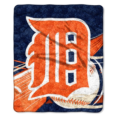 Northwest Company Detroit Tigers Blanket 50x60 Sherpa Big Stick Design