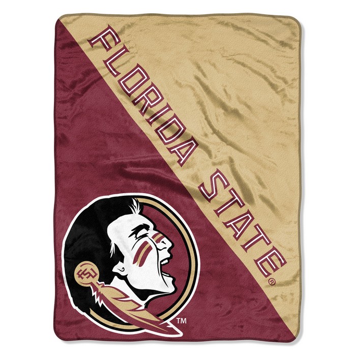 Northwest Company Florida State Seminoles Blanket 46x60 Micro Raschel Halftone Design Rolled