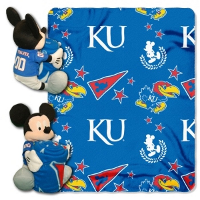 Kansas Jayhawks Blanket Disney Hugger