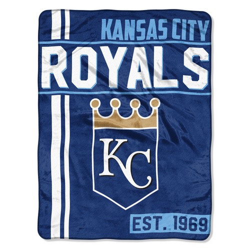 Northwest Company Kansas City Royals Blanket 46x60 Micro Raschel Walk Off Design