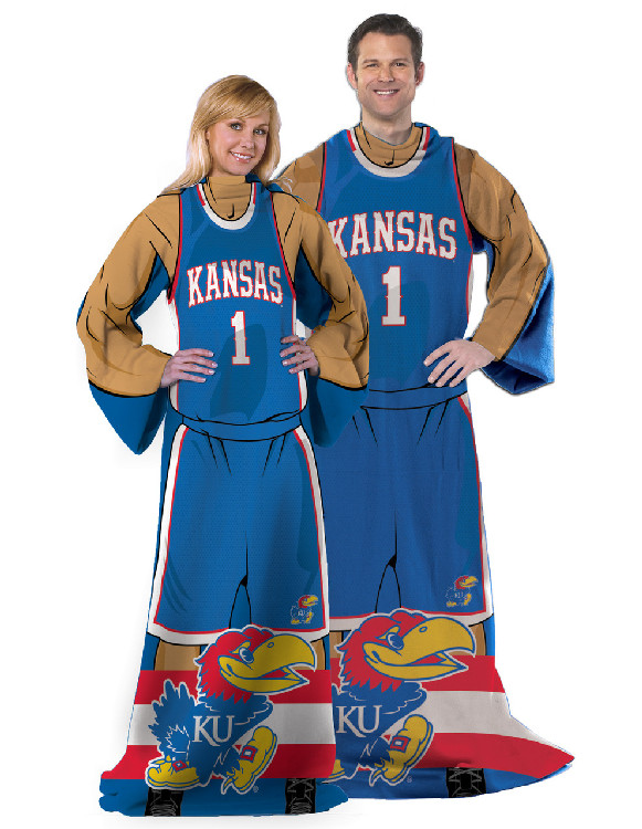 Kansas Jayhawks Blanket 48x71 Comfy Throw Player Design