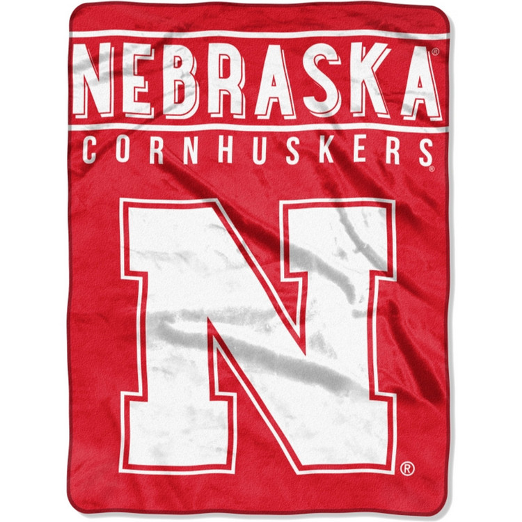 Nebraska Cornhuskers Blanket 60x80 Raschel Basic Design