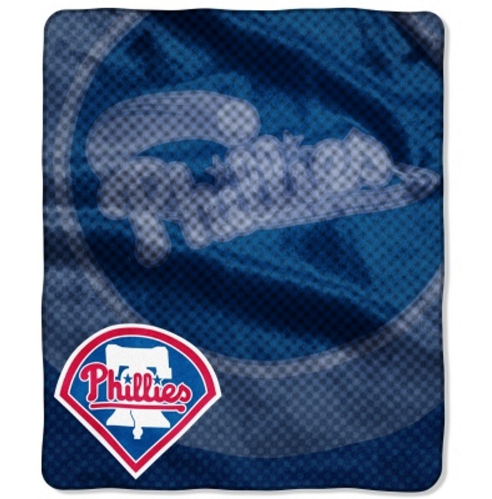 Philadelphia Phillies Blanket 50x60 Raschel Retro Design