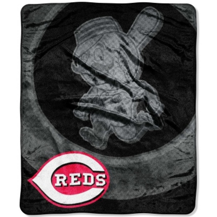 Cincinnati Reds Blanket 50x60 Raschel Retro Design