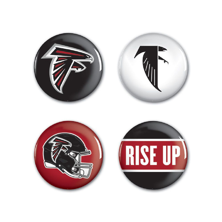 Atlanta Falcons Buttons 4 Pack