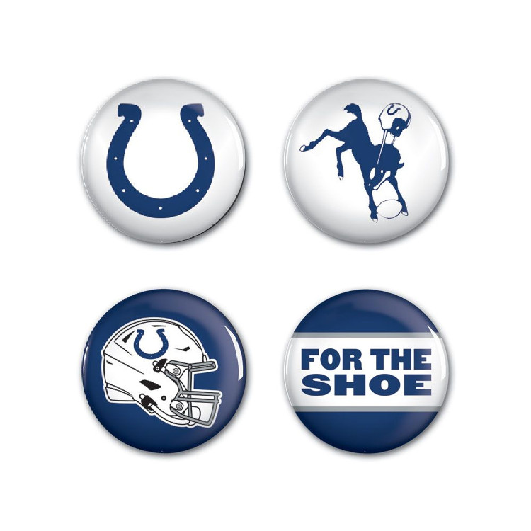 Indianapolis Colts Buttons 4 Pack