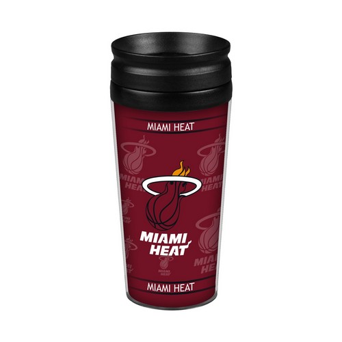 BOELTER Miami Heat Travel Mug 14oz Full Wrap Style