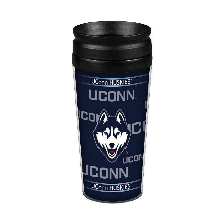 Connecticut Huskies Travel Mug 14oz Full Wrap Style