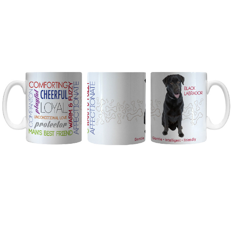 Pet Coffee Mug 11oz Black Labrador