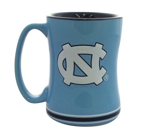 BOELTER North Carolina Tar Heels Coffee Mug - 14oz Sculpted Relief