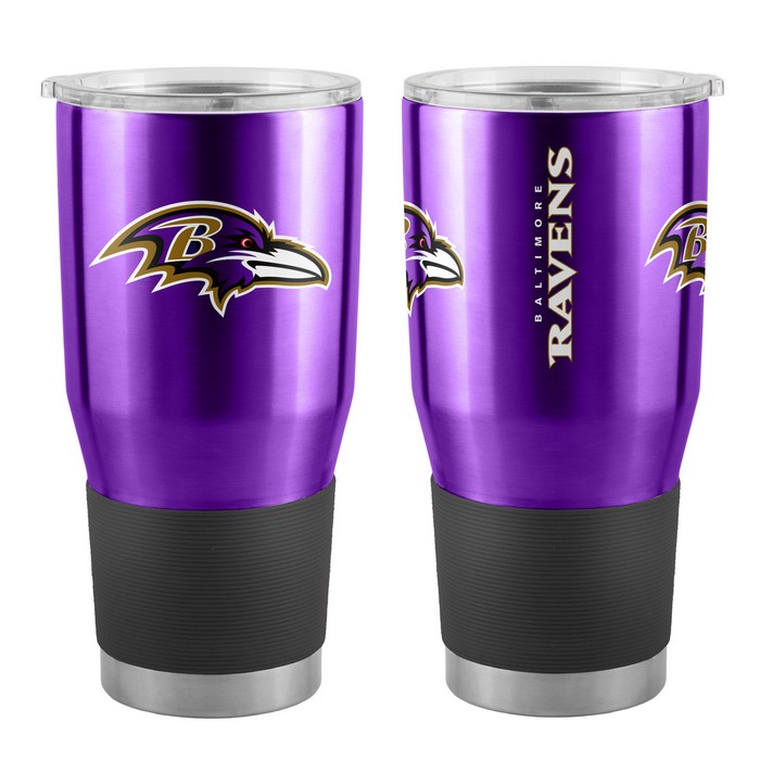 Baltimore Ravens Travel Tumbler 30oz Ultra Purple